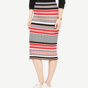 2/$14 - Ann Taylor Striped Sweater Pencil Skirt